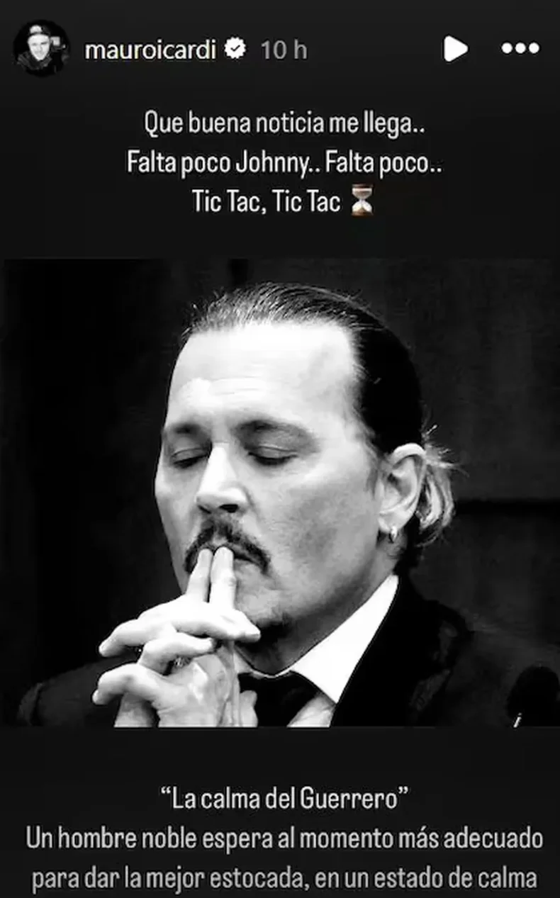 Mauro Icardi y su paralelismo con Johnny Depp
