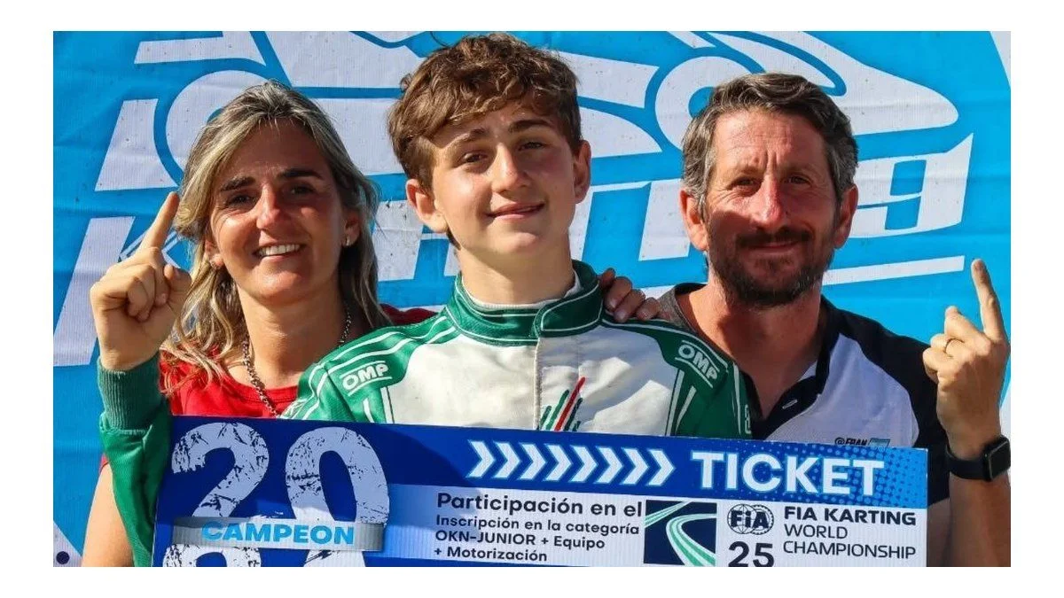Francisco Figueroa, presente y futuro del único mendocino que disputará el Mundial OK-N de Karting en Italia