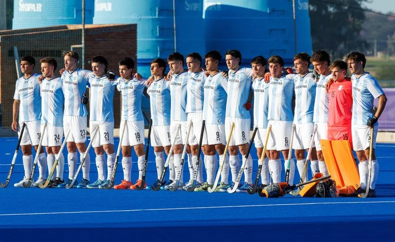 Con Lautaro Martínez, Los Leoncitos consiguieron el oro en el hockey sobre césped.