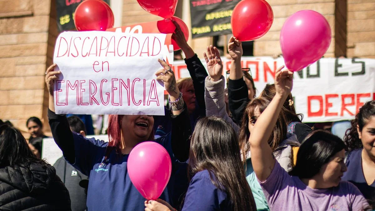 Fotos: el colectivo de discapacidad reclama que se cumpla la ley de Emergencia