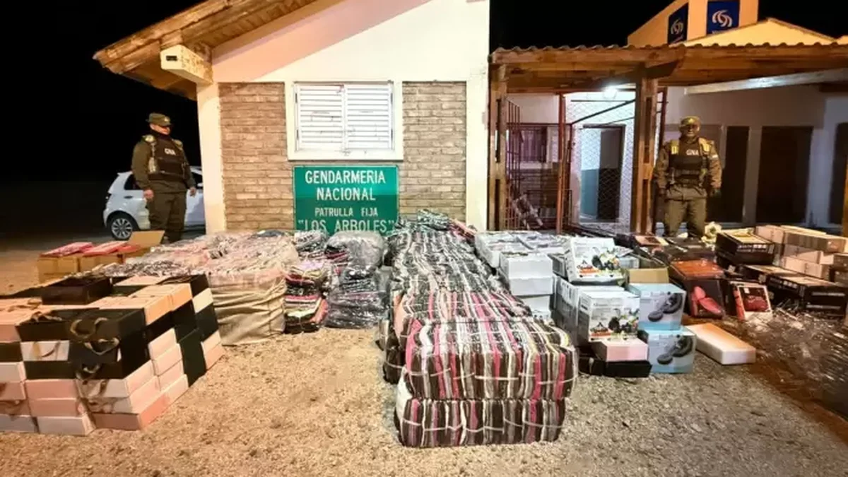 Secuestran mercadería por más de $90 millones que buscaban ingresar de contrabando a Mendoza