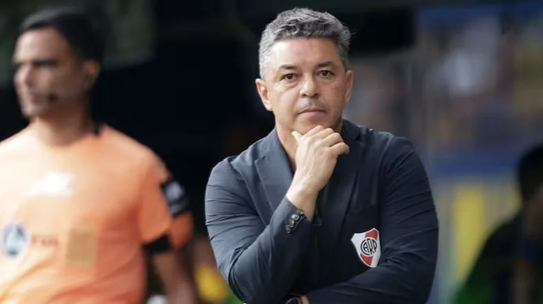 Marcelo Gallardo y su complicado panorama en River.