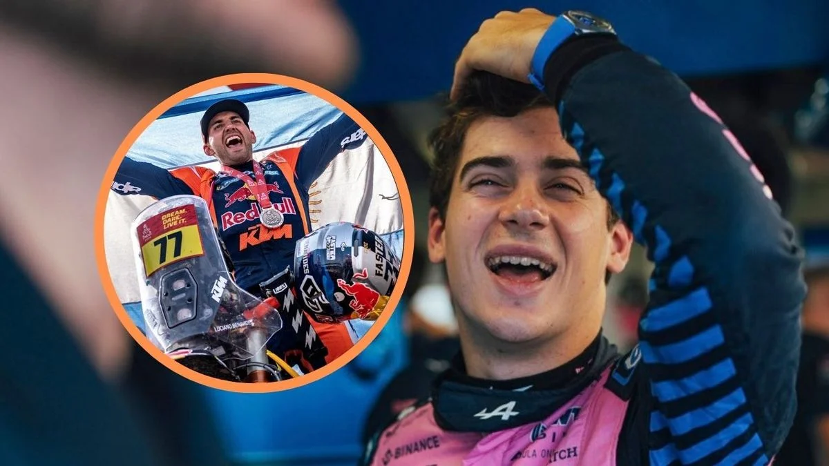 La eufórica reacción de Franco Colapinto tras el histórico triunfo de Luciano Benavides en el Rally Dakar