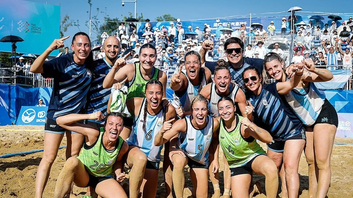La Selección argentina femenina de beach handball hizo historia al conseguir el oro en los World Games