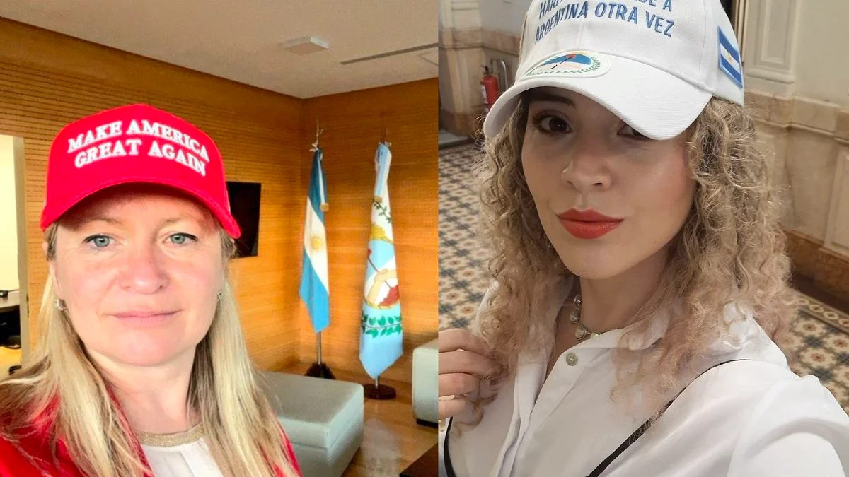 Lourdes Arrieta mood Hebe Casado: duelo de gorras en medio de la frenética agenda libertaria