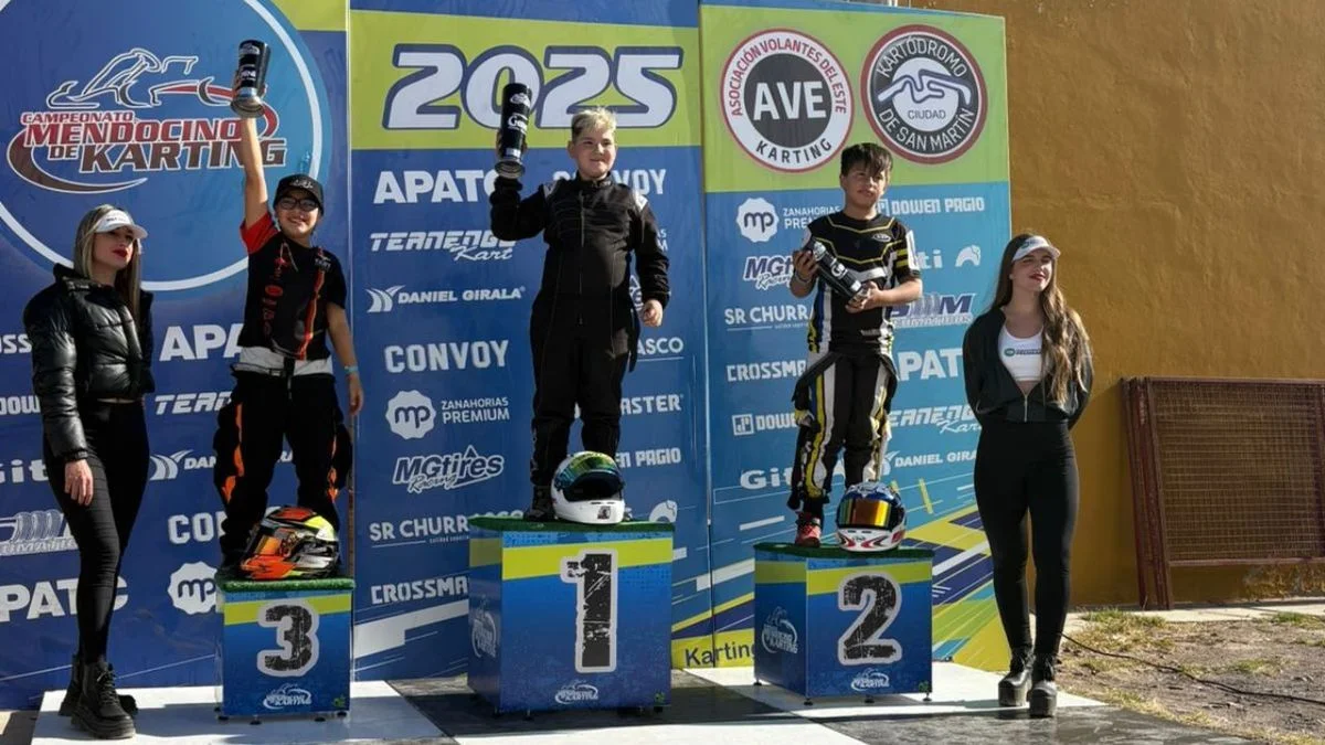 El karting mendocino disputó la quinta fecha en San Martín: los resultados de un domingo apasionante