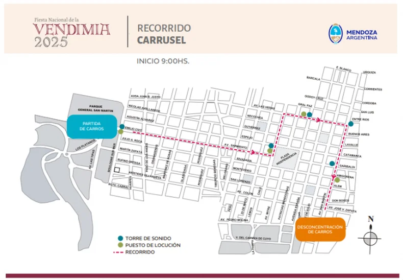 El recorrido completo del Carrusel.
