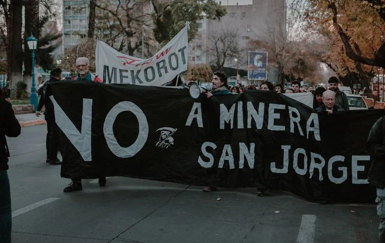 Vecinos de Uspallata rechazan la minera San Jorge.
