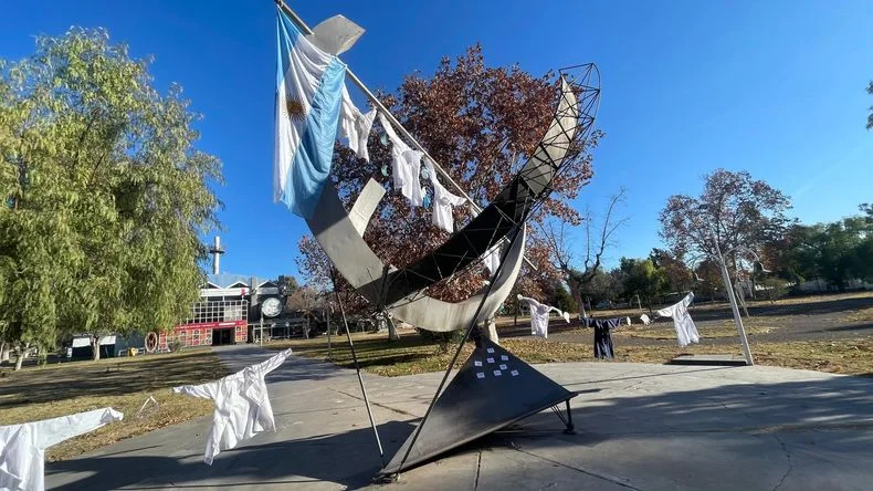 En la Universidad Nacional de Cuyo hubo intervenciones para visibilizar el reclamo por financiamiento.&nbsp;