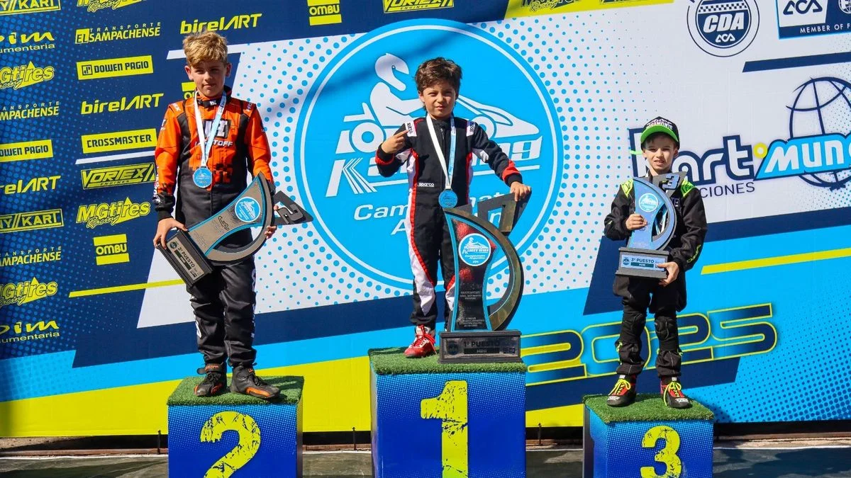 Argentino de Karting: Hipólito Lucero Perabo, el mendocino destacado en la fecha que se disputó en San Martín
