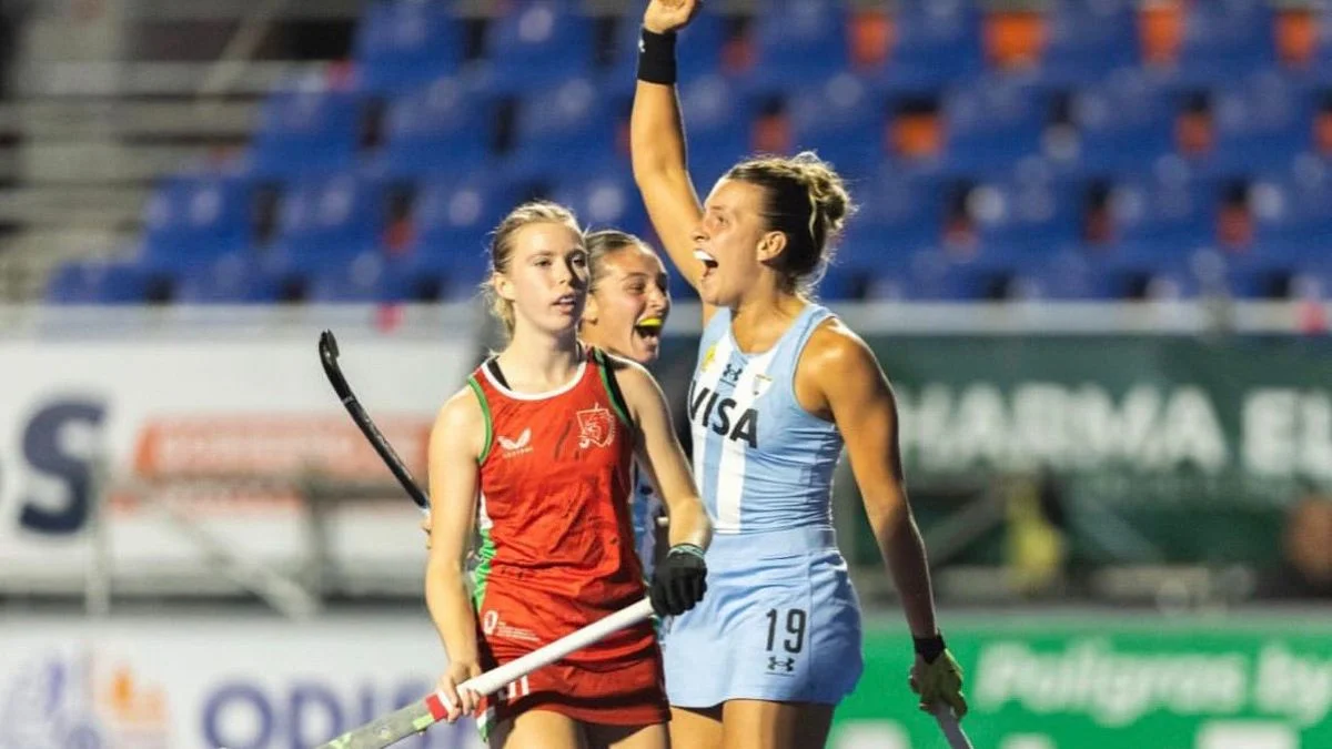 Hockey sobre césped: con aporte mendocino, Las Leoncitas golearon a Gales en el Mundial