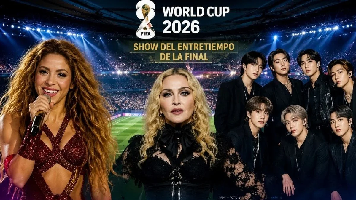 Mundial 2026: FIFA confirmó a Shakira, Madonna y BTS para el show de medio tiempo
