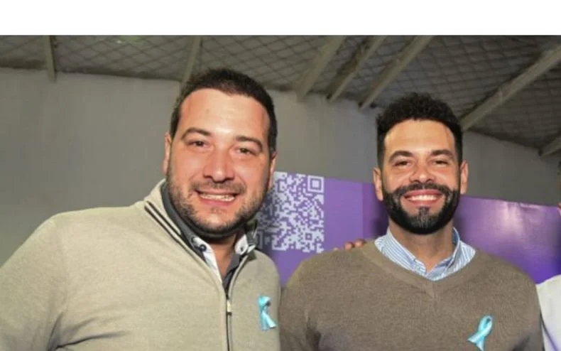 Mauricio Pinti Clop y Leonardo Fernández, en campaña durante el 2023. 
