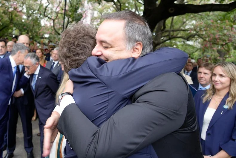 Javier Milei y Manuel Adorni.&nbsp;