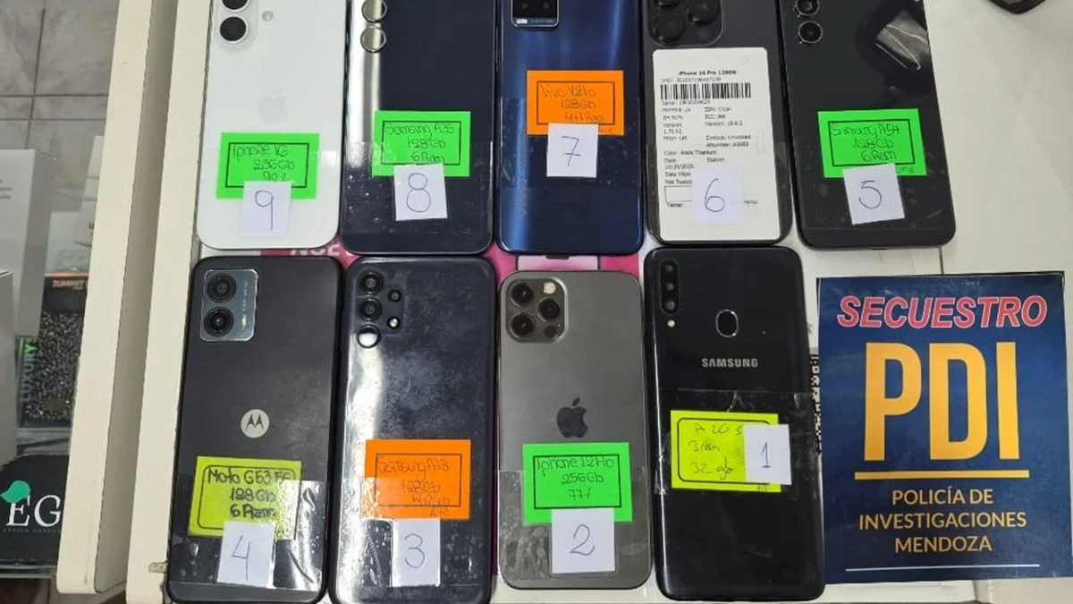 Operativo sorpresa en Ciudad: secuestran nueve celulares en un comercio