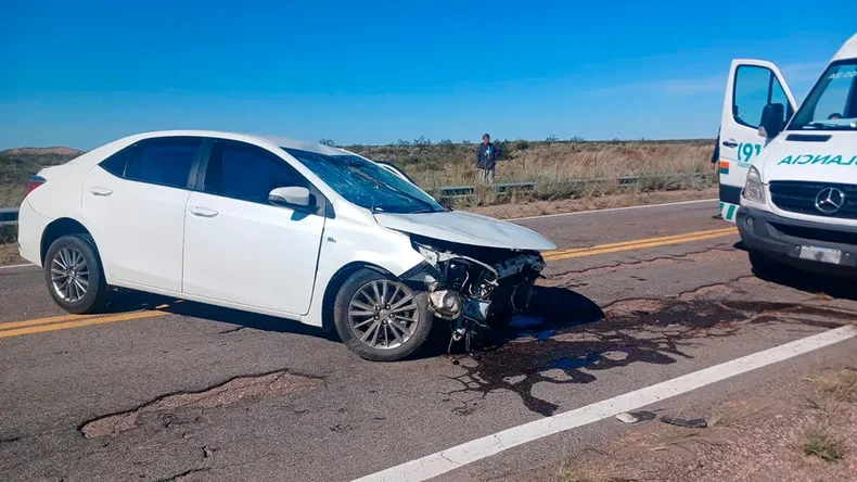 Los da&ntilde;os del fuerte accidente en San Rafael.