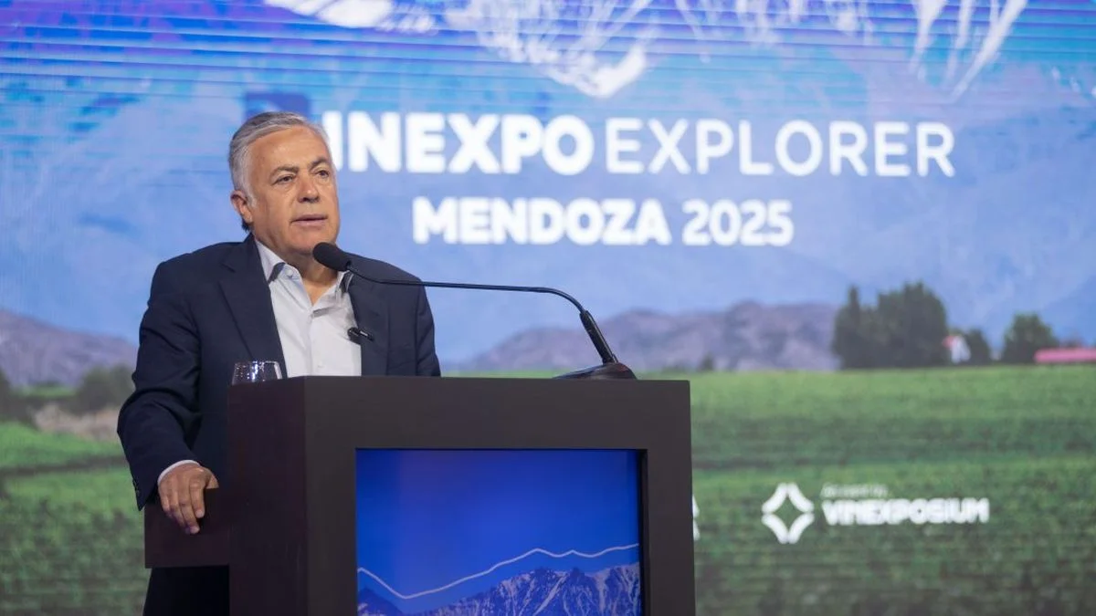 Cornejo abrió la Vinexpo Explorer frente a compradores extranjeros que buscan bodegas locales