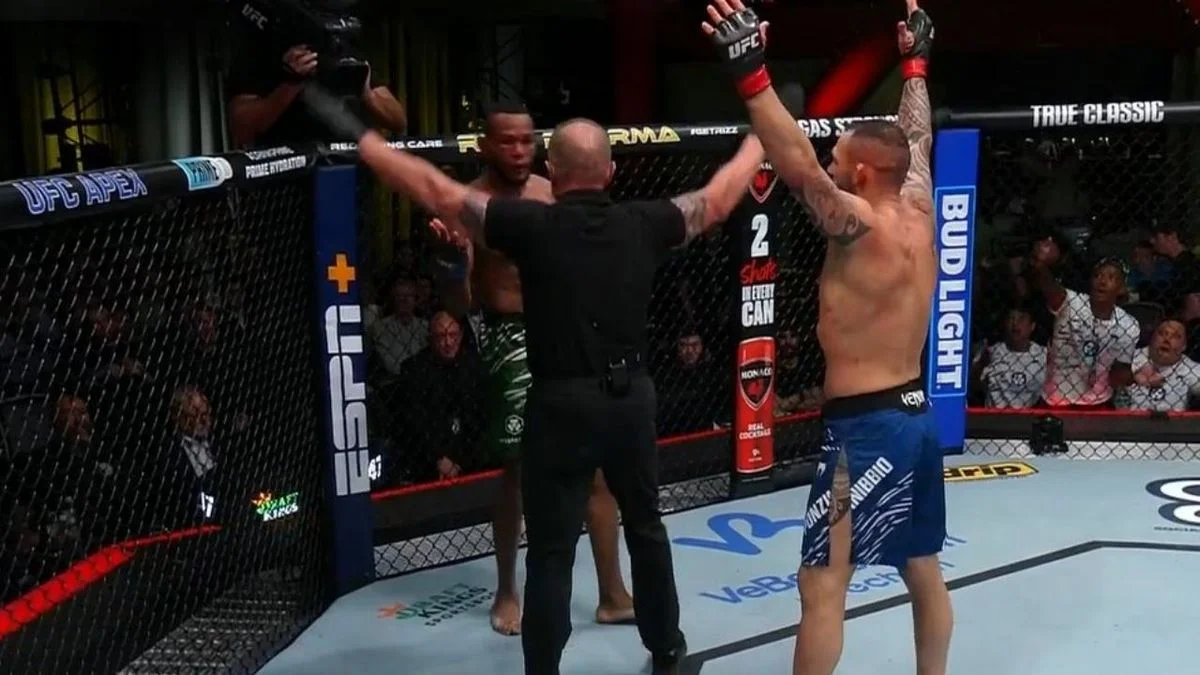 El impactante nocaut de Santiago Ponzinibbio para lograr una nueva victoria en la UFC