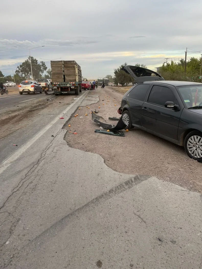 Uno de los veh&iacute;culos involucrados en el accidente.&nbsp;