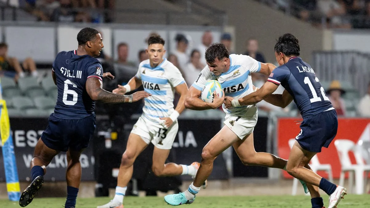 Circuito Mundial: victoria y derrota de Los Pumas 7s en el Seven de Perth