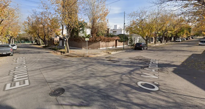 Zona donde fue aprehendido el sospechoso, en inmediaciones al parque