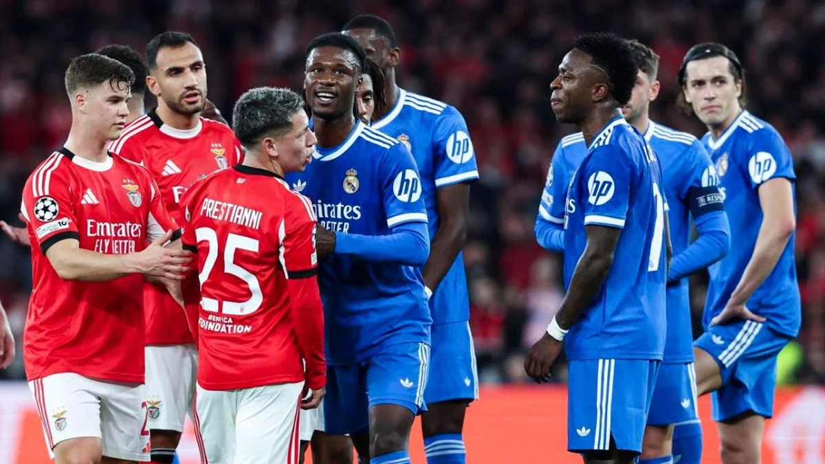 Tensión máxima en la Champions League: Real Madrid recibe al Benfica tras el incidente Vinicius-Prestianni