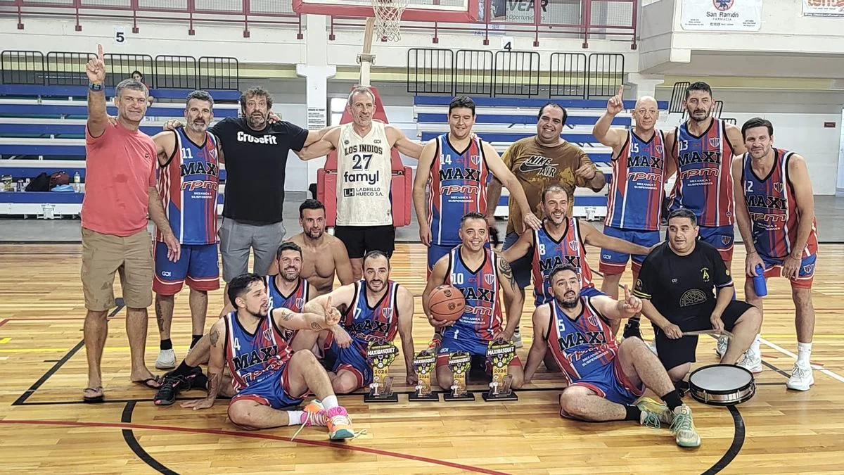 General Alvear organizó un torneo de maxi básquet con equipos de Mendoza y otras provincias