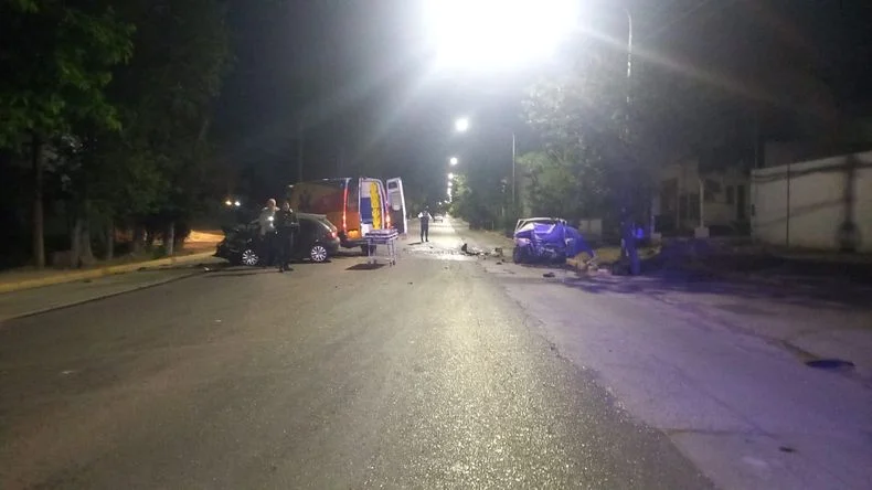 Choque frontal en Guaymallén