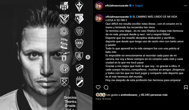 El comunicado oficial del futbolista