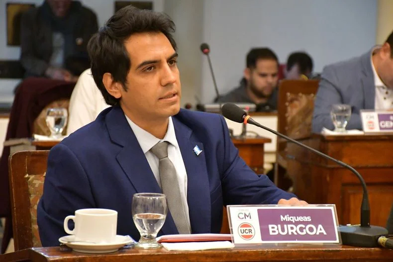 El concejal Miqueas Burgoa (UCR)