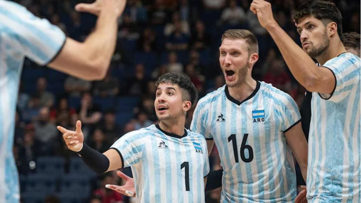 La Selección argentina de vóley logró un triunfazo ante Francia