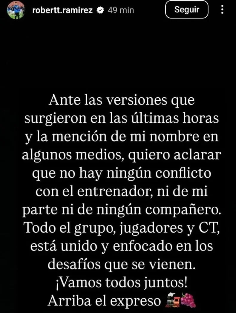 El arquero del Tomba aclar&oacute; todos los rumores.