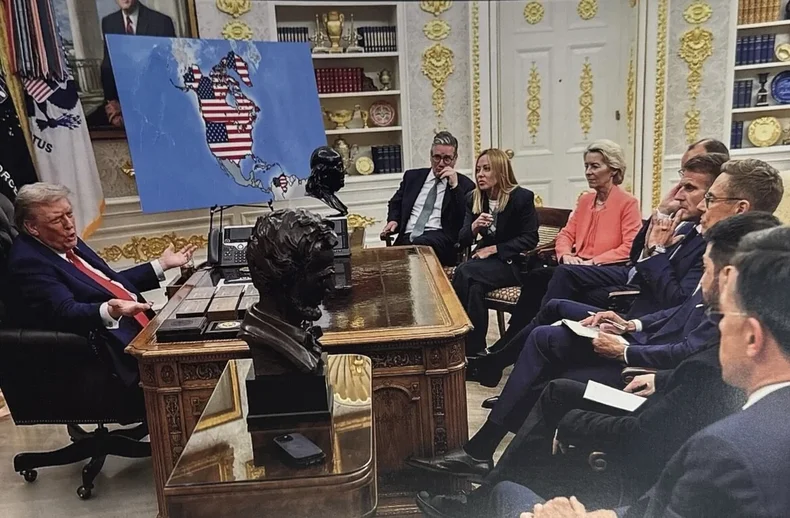 Imagen generada con IA y publicada en las redes sociales de Trump