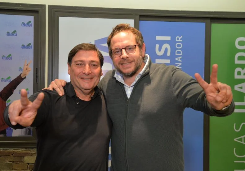Omar Parisi y Lucas Ilardo, ex candidatos a la gobernación en el 2023 que ahora van por cargos legislativos. 