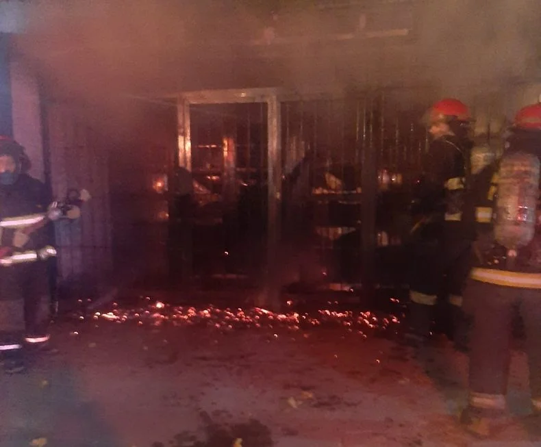 Bomberos voluntarios de Las Heras sofocaron el incendio