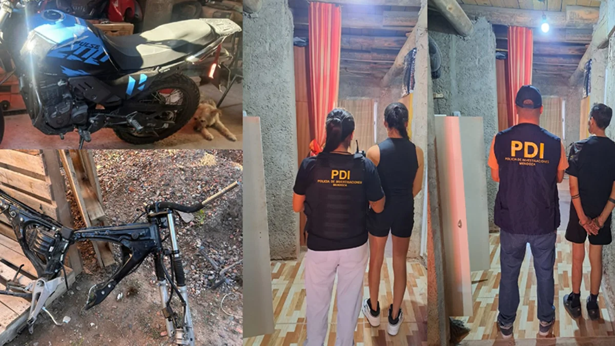 Desbaratan desarmadero de motos en Maipú: tres detenidos y gran cantidad de autopartes secuestradas