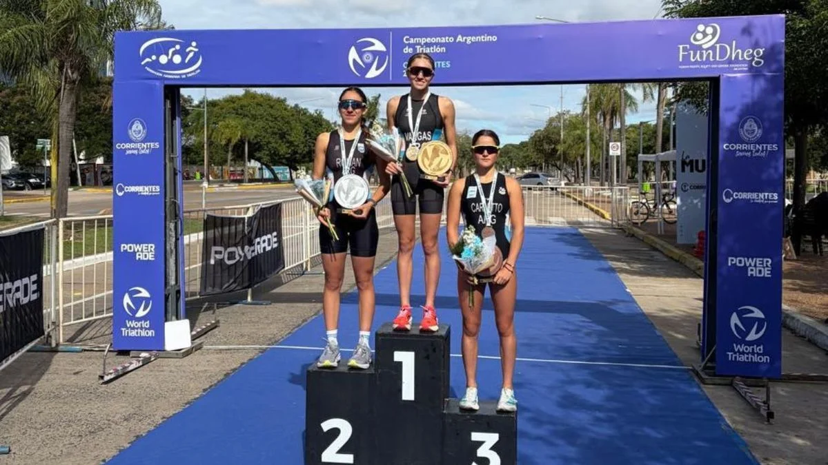 Orgullo mendocino: Emilia Vargas se consagró campeona argentina de triatlón y ya sueña con los Odesur 2026