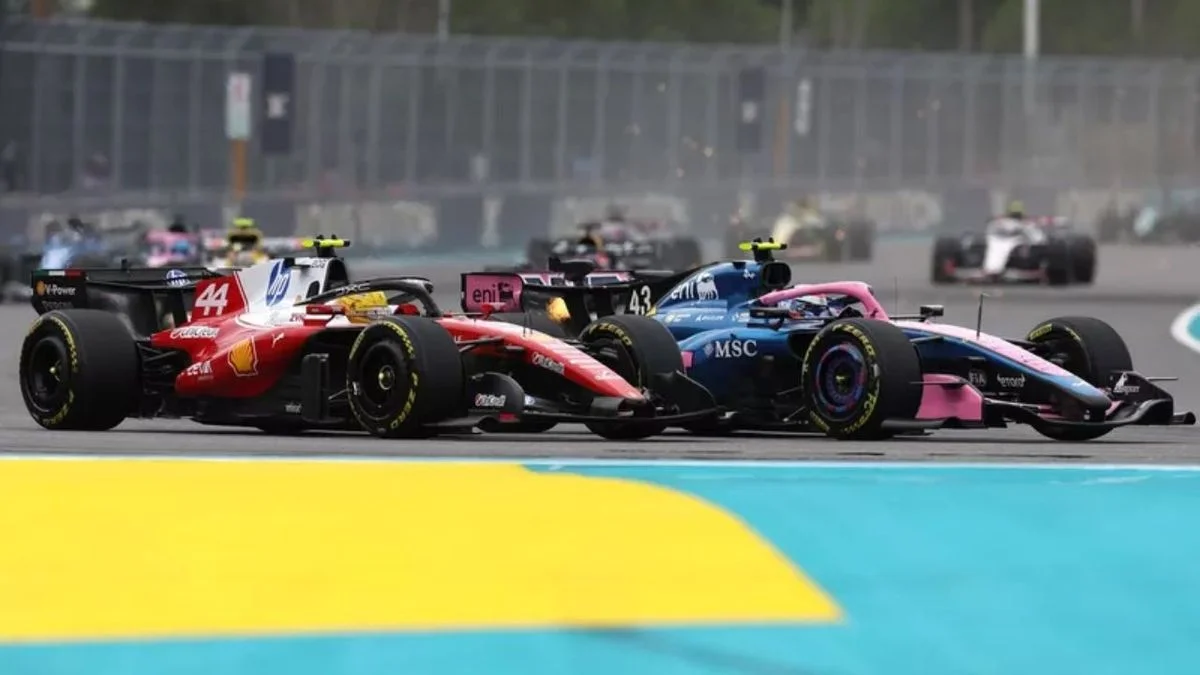 ¿Se le salió la cadena? El polémico gesto de Lewis Hamilton a Franco Colapinto tras el toque en Miami