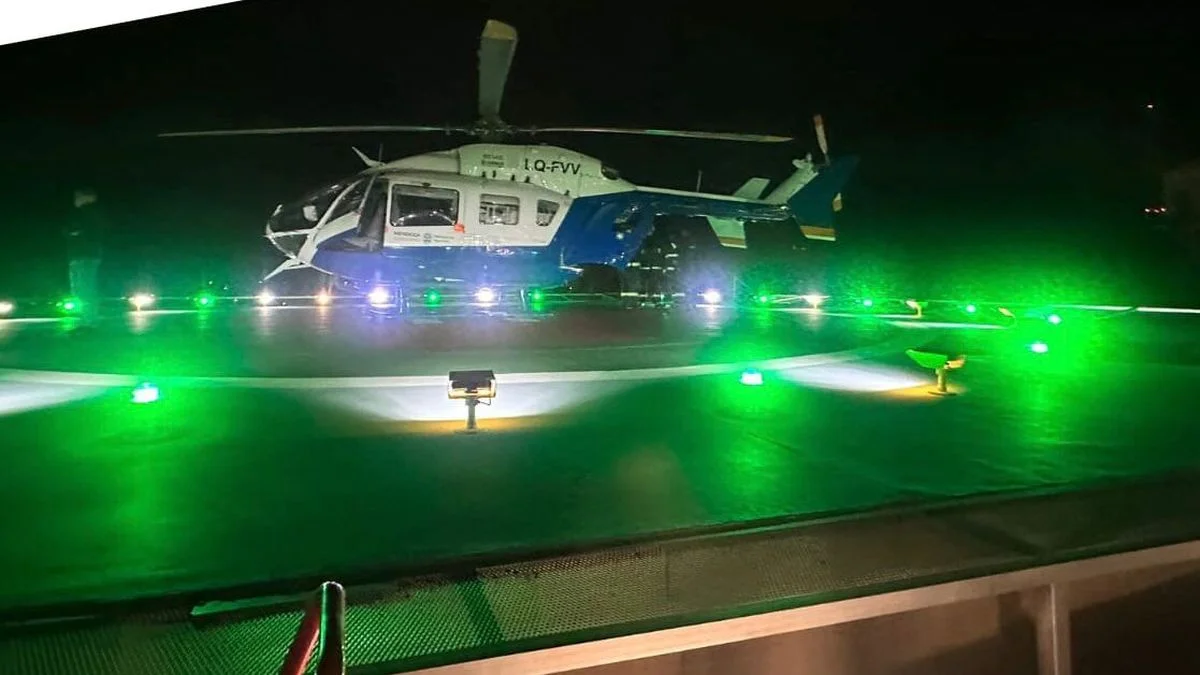 Joven baleado en una riña en San Rafael fue trasladado en helicóptero al Hospital Central