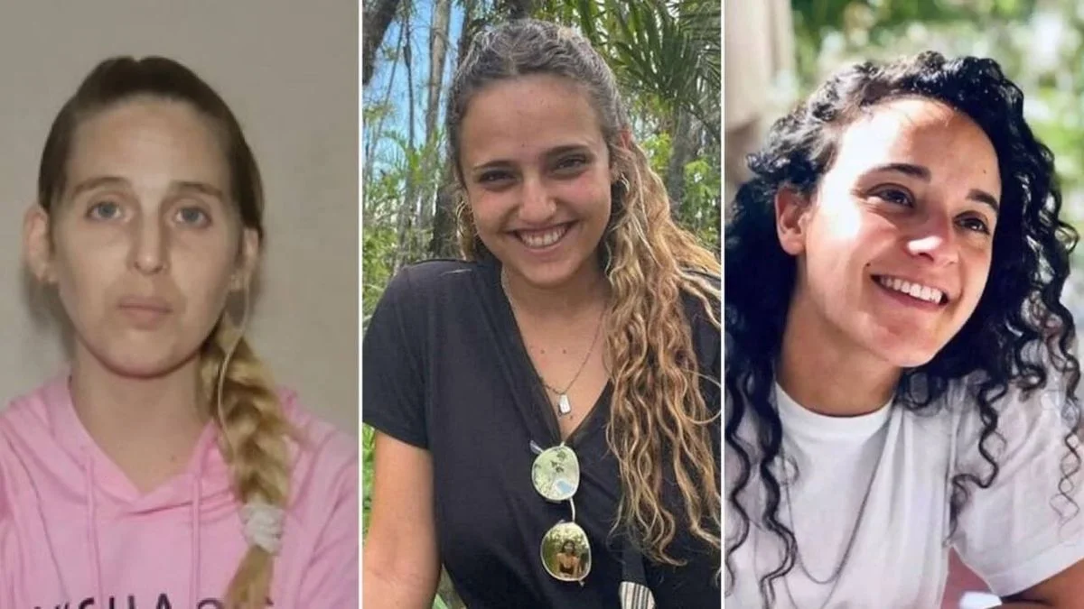 Las tres rehenes liberadas en la Franja de Gaza ya están en Israel: quiénes son y cuándo fueron secuestradas