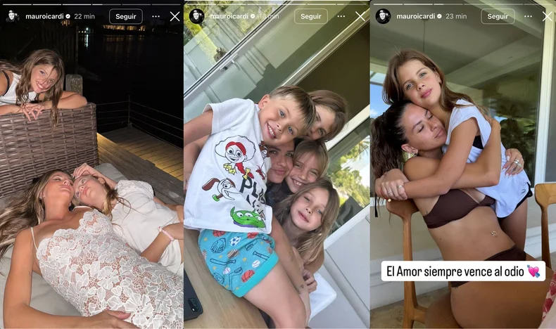 La familia ensamblada de la China e Icardi 