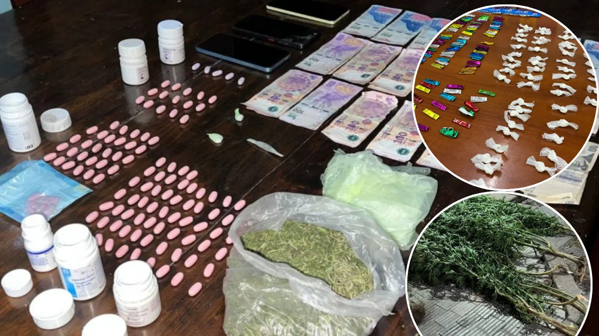 Tres allanamientos y un golpe al narcomenudeo: secuestran una importante cantidad de droga