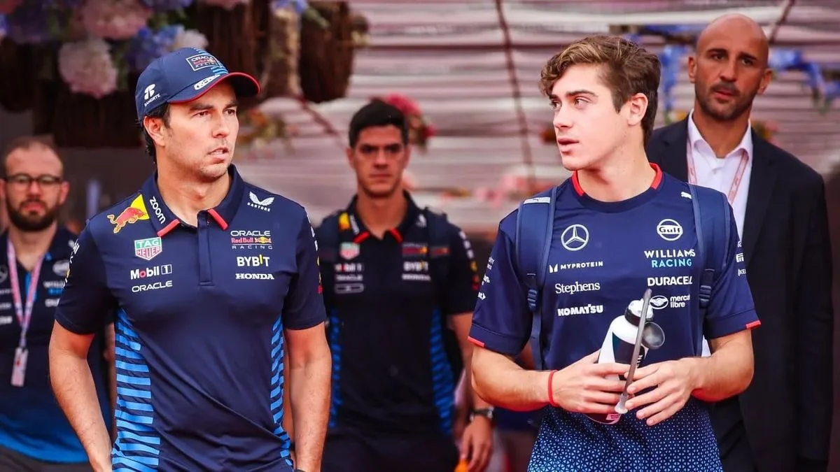 La alocada reacción de Franco Colapinto al confirmarse el regreso de Checo Pérez a la Fórmula 1