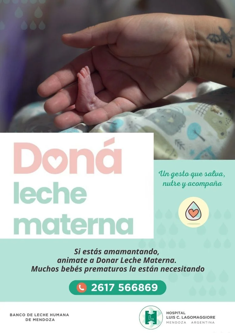 La campa&ntilde;a de donaci&oacute;n de leche materna es impulsada por el Ministerio de Salud de la provincia.&nbsp;