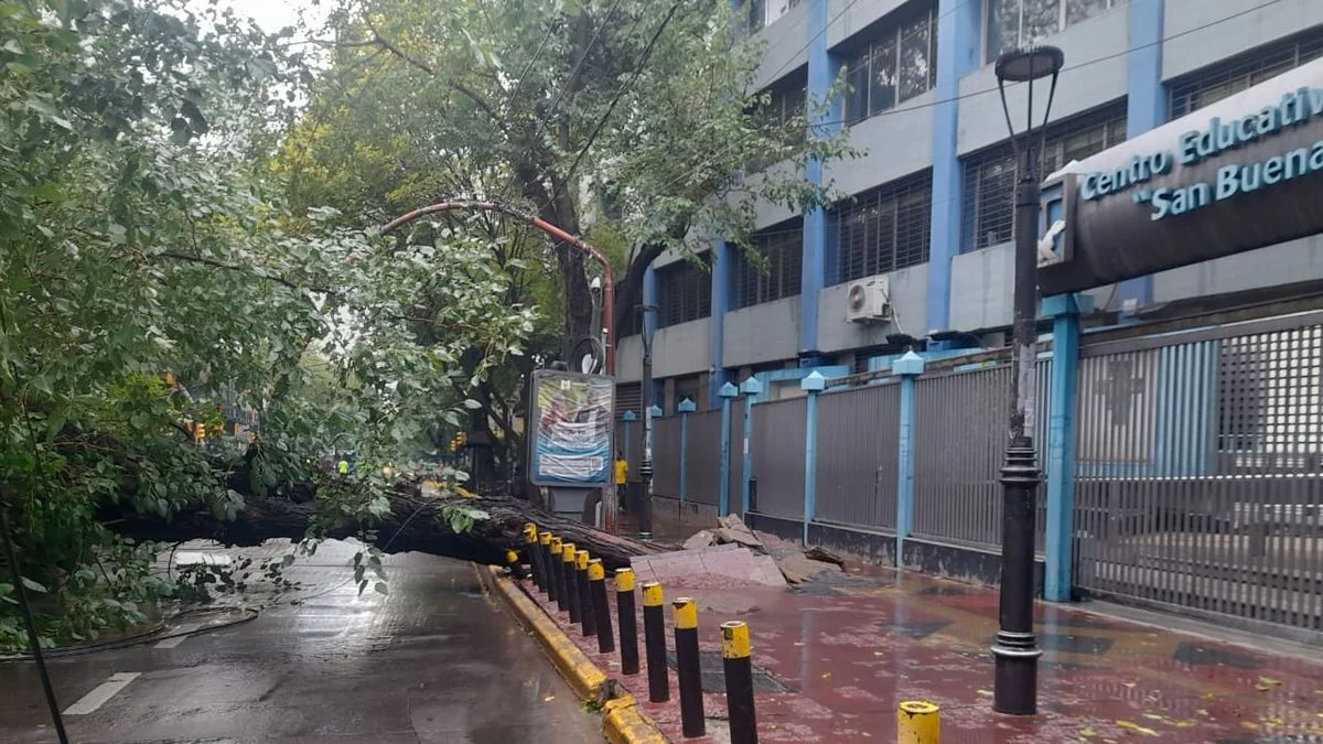 Por la severa tormenta y los pronósticos, la Ciudad de Mendoza recomienda "evitar circular por la vía pública"