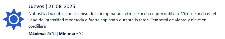 El viento Zonda vuelve a la acci&oacute;n.
