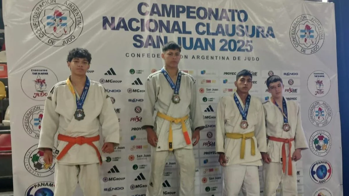 Alumnos de judo de Malargüe se destacaron en un torneo nacional en San Juan