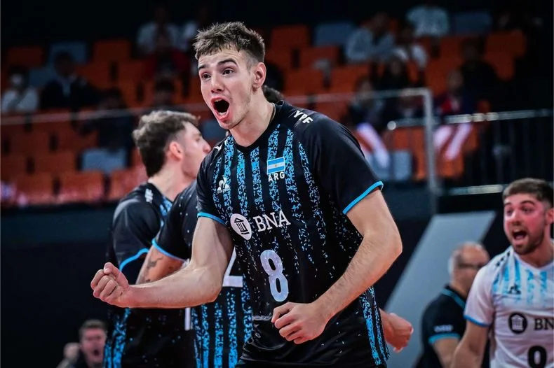 Agustín Loser jugará su tercer Mundial con la Selección argentina de vóley.