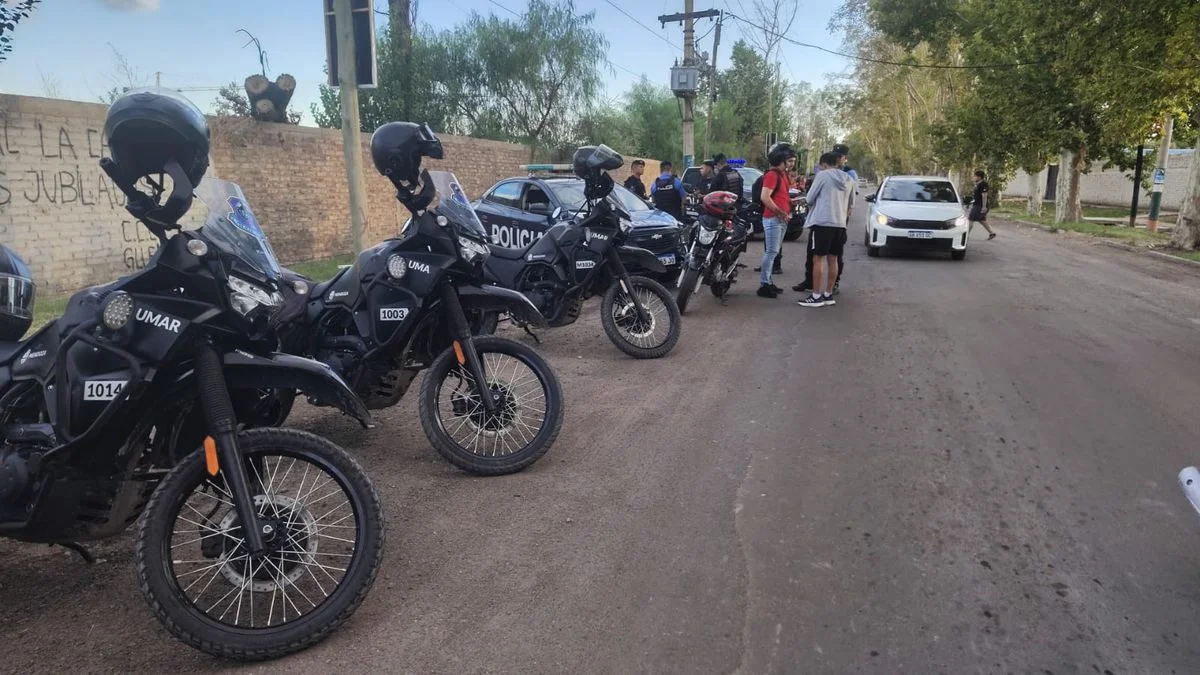 Operativo en Guaymallén desactivó juntada de motociclistas y secuestró seis motos por infracciones
