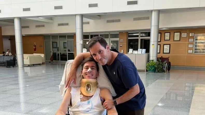 La emotiva visita que recibi&oacute; Juan Cruz Yacopini.